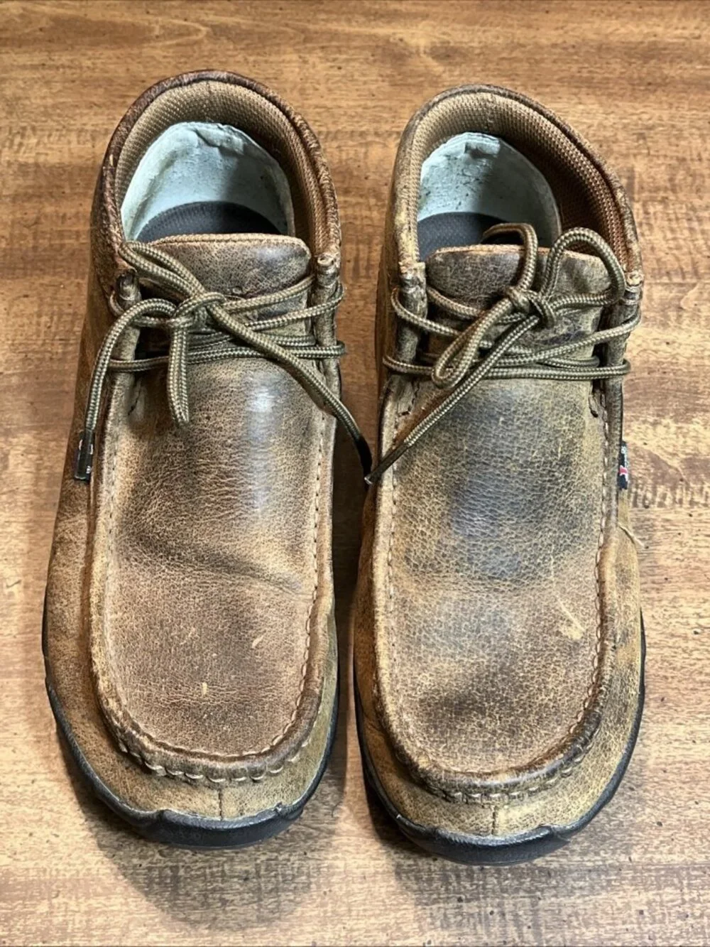 Justin Cappie Boots 232 Men's Size 9 Work Shoes Oil Slip Resistant Leather